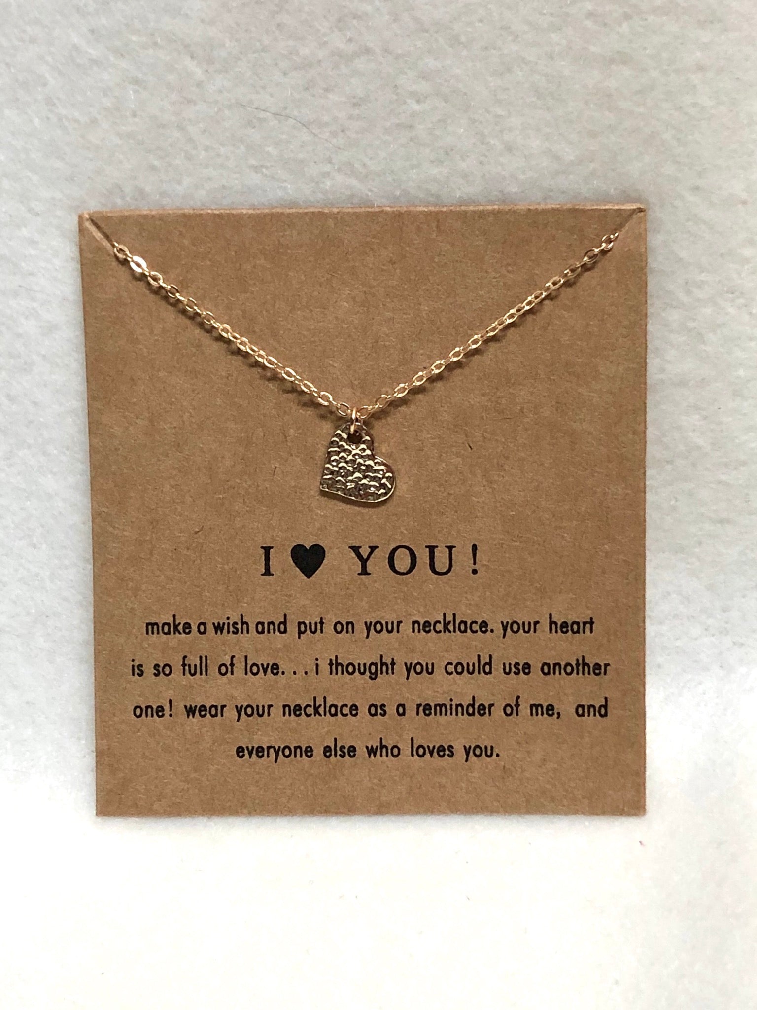 Hidden i love you on sale necklace